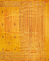 Mustard Yellow Banaras Jute Silk Saree