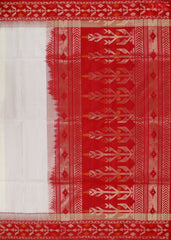 Cream Beige Grey Soft Silk Saree