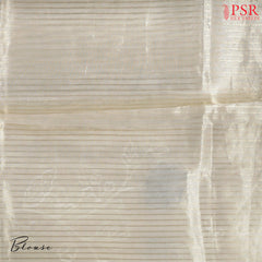 Parchment Beige Organza Embroidery Saree