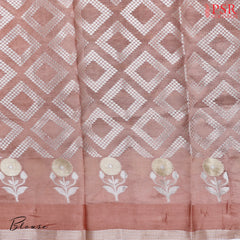 Grey Chiniya Silk Saree