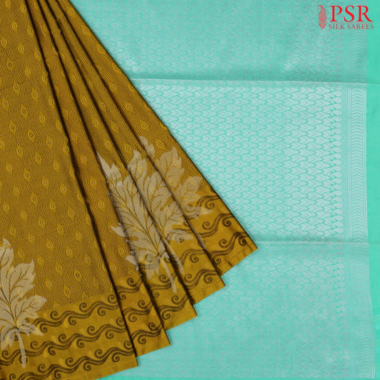 Dark Mustard Soft Art Silk Saree