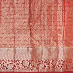 Golden Brown Tissue Art Silk Saree
