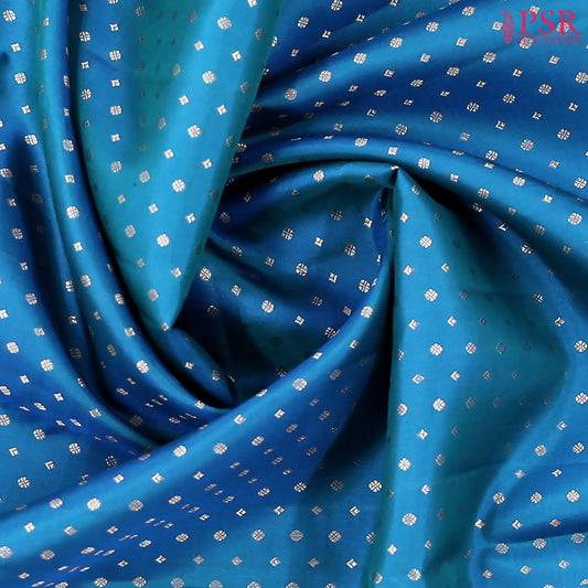 Peacock Blue Kanchipuram Silk Saree