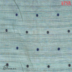 Tiffany Blue Ghicha Cotton Saree