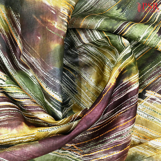 Olive Hues Kadhi Tussar Silk Saree