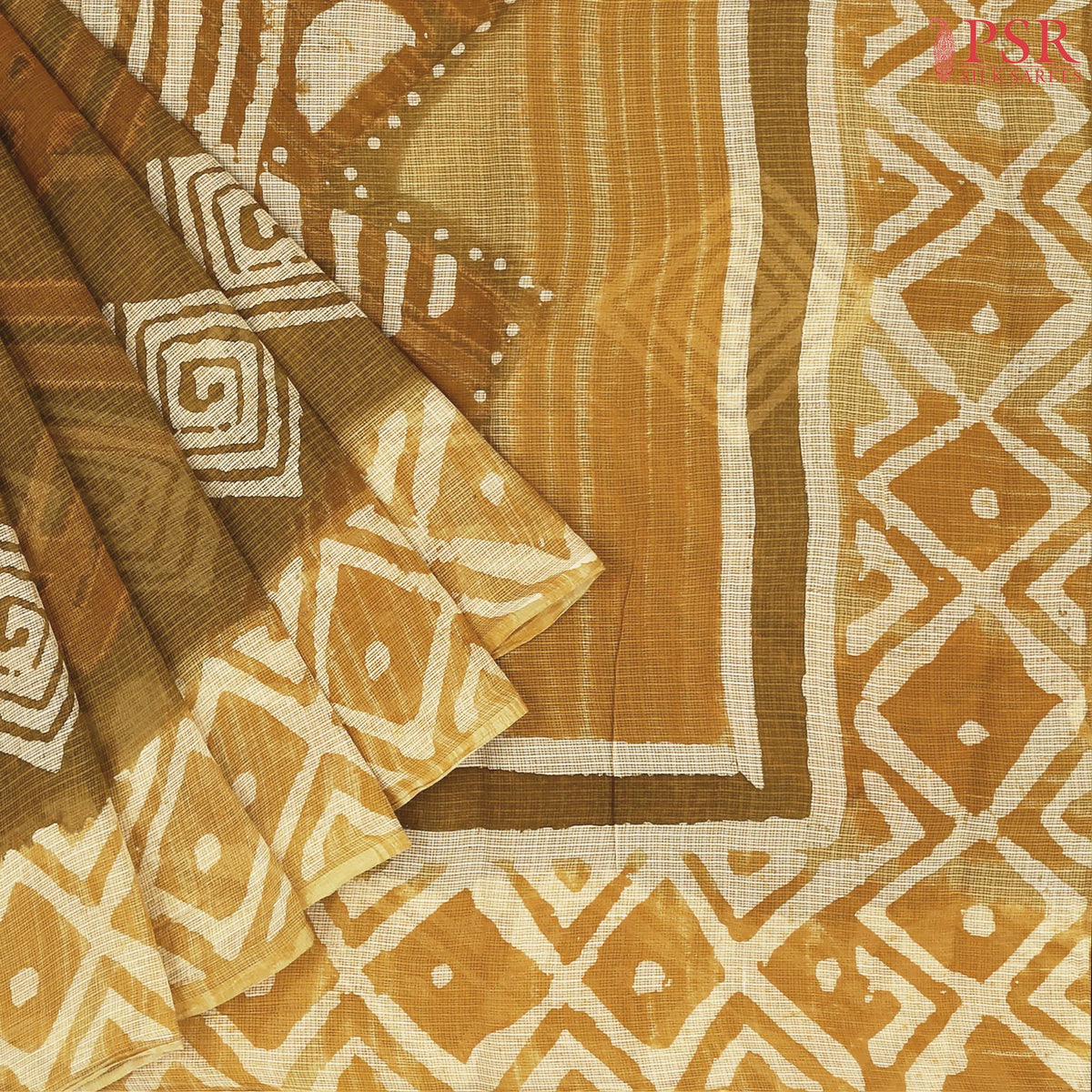 Dark Mustard Yellow Kota Saree