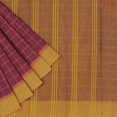 Maroon Kanchi Cotton Saree