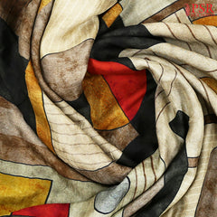 Multicolor Modal Silk Saree