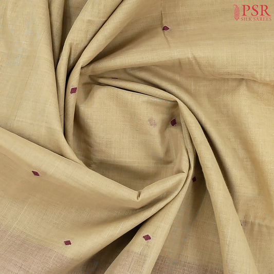 Tan Kanchi Cotton Saree