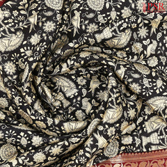 Black Assam Saree