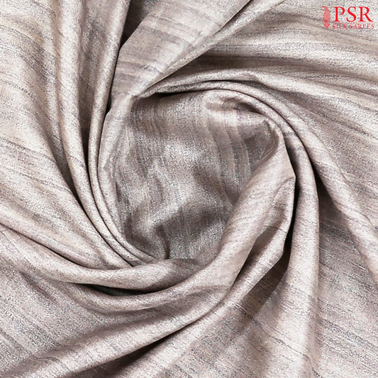 Light Grey Semi Tussar Embroidery Saree
