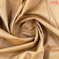 Tussar Beige Silk Cotton Saree