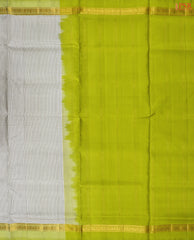Pearl Grey Arani Silk Saree