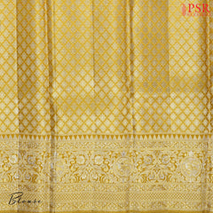 Golden Yellow Bridal Kanchipuram Tissue Silk Saree ]