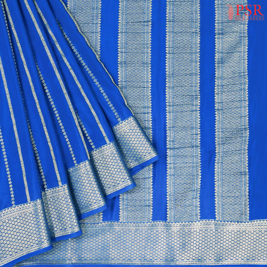 Royal Blue Semi Binny Silk Saree