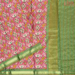 Green Soft Patola Dress Material