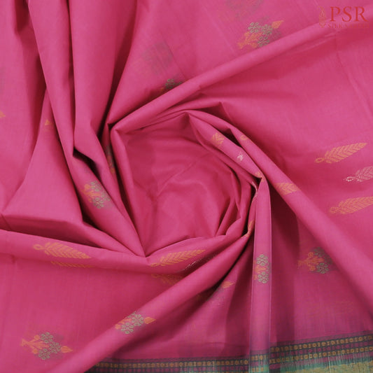 Magenta Pink Kovai Cotton Saree