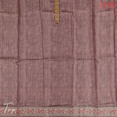 Dark Mauve Tissue Dress Material