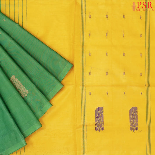 Parakeet Green Vazhainaar Silk Saree