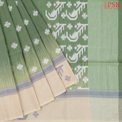 Sage Green Byloom Cotton Saree