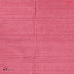 Flamingo Pink Kosa Embroidery Saree