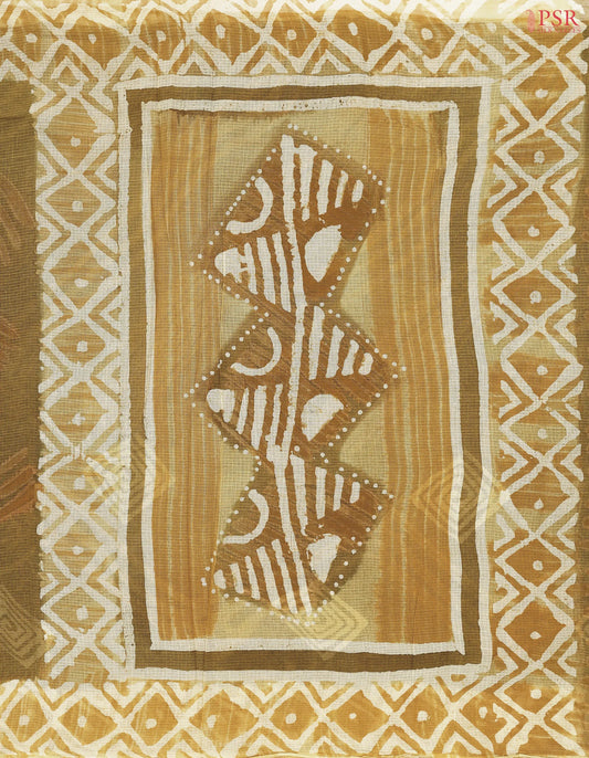 Dark Mustard Yellow Kota Saree