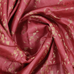 Maroon Banaras Tussar Silk Saree