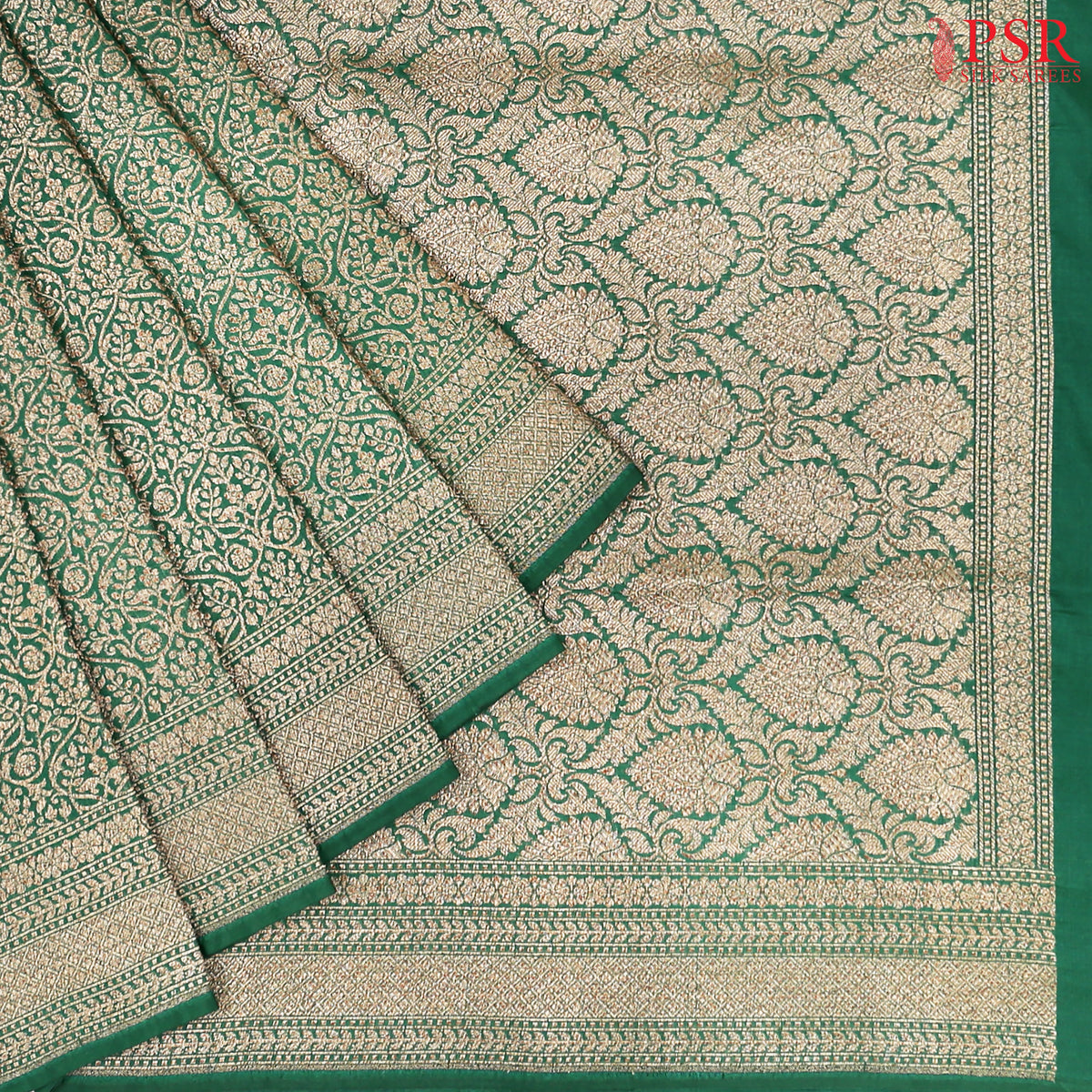 Emerald Green Summer Silk Saree