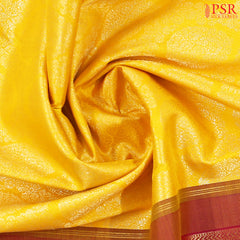 Yellow Kanchipuram Silk Saree