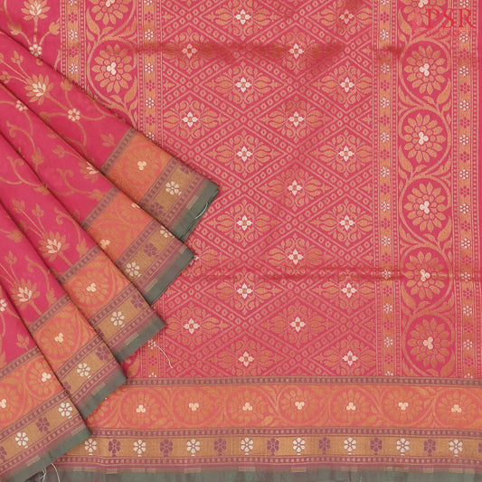 Dark Pink Summer Silk Saree