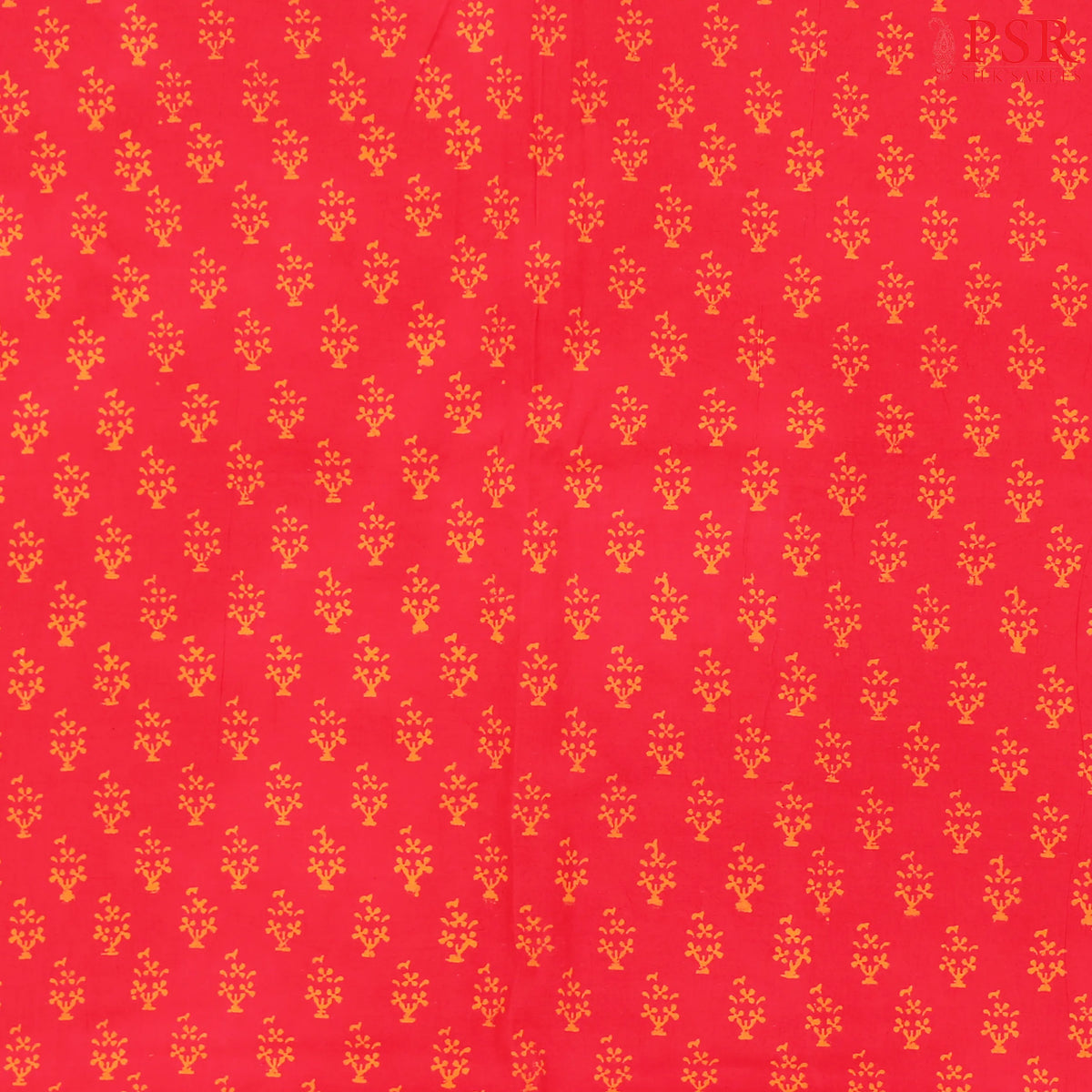 Crimson Red Jaipur Cotton Print Running Material