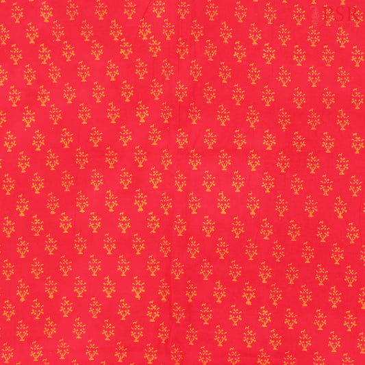 Crimson Red Jaipur Cotton Print Running Material