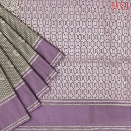 Fossil Grey Soft Art Silk Saree