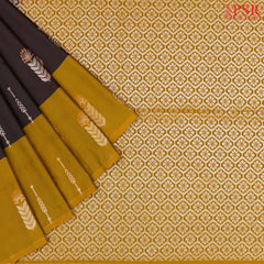 Dark Brown Soft Art Silk Saree