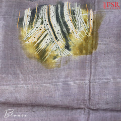 Olive Hues Kadhi Tussar Silk Saree