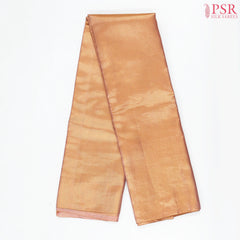 Atomic Tangerine Kanchipuram Tissue Jacquard Silk Saree