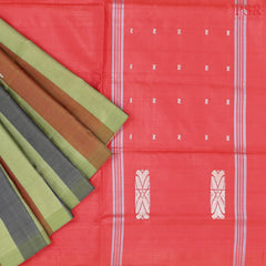 Moss Green Vazhainaar Silk Saree