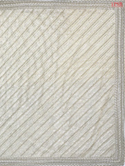 Pearl Beige Organza Laser Embroidery Saree