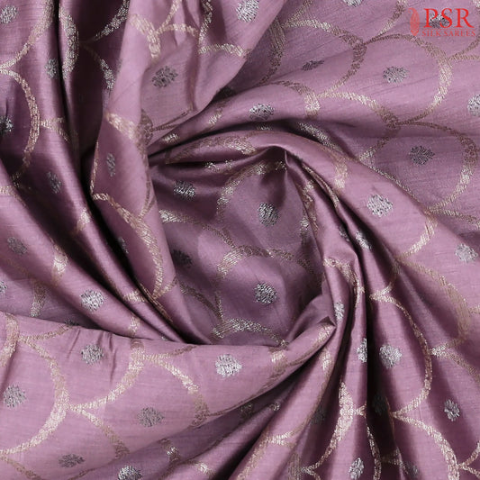 Lilac Chiniya Silk Saree