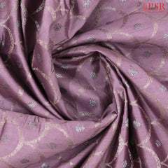Lilac Chiniya Silk Saree