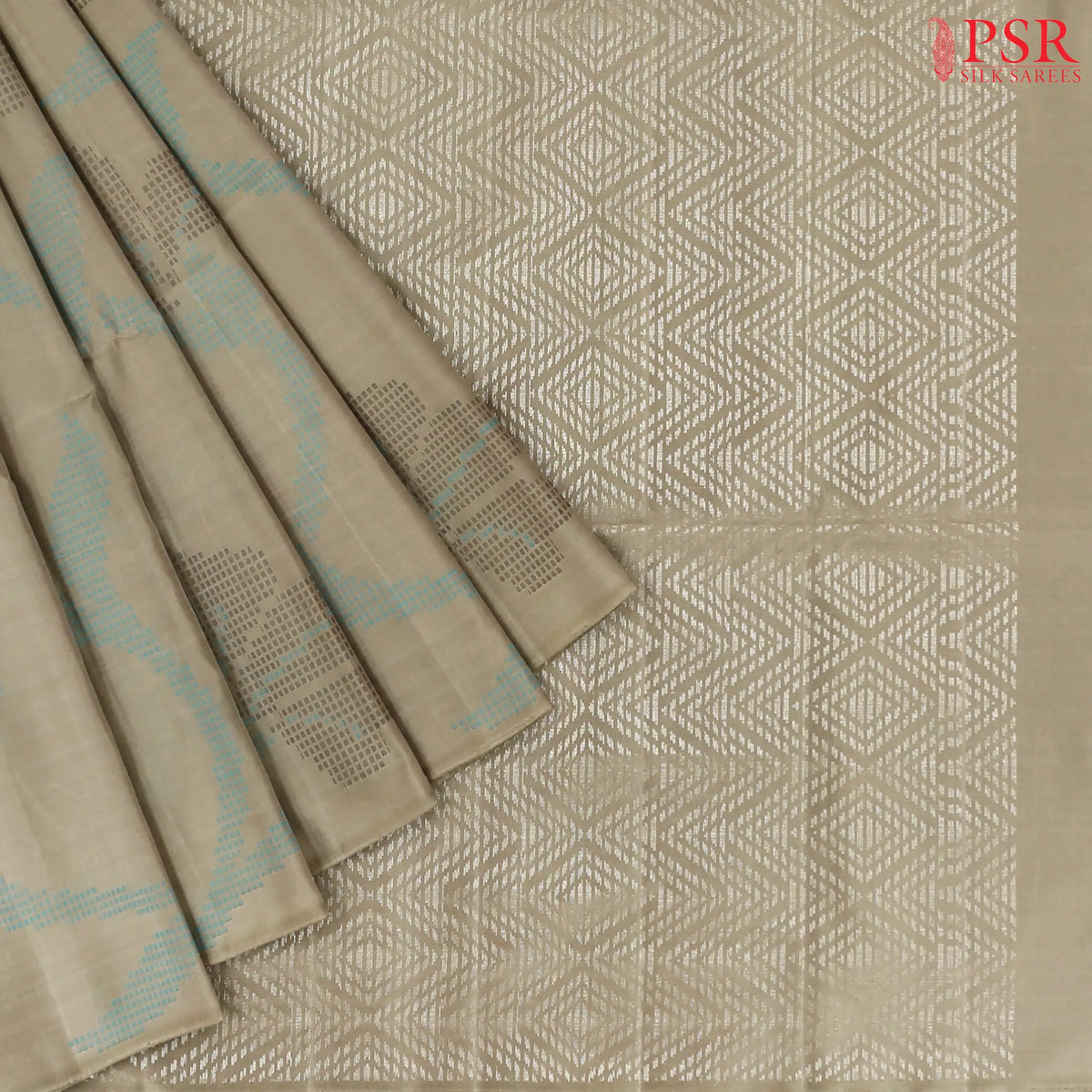 Chikoo Soft Silk Saree