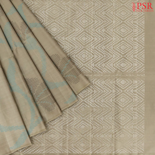 Chikoo Soft Silk Saree