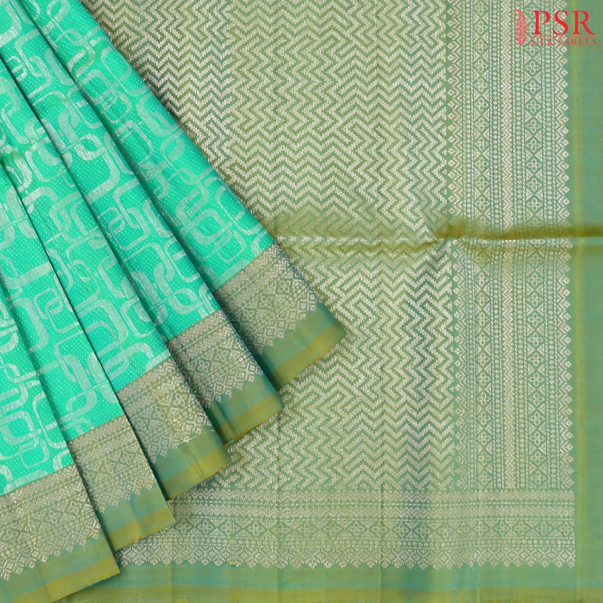 Sea Green Soft Silk Saree