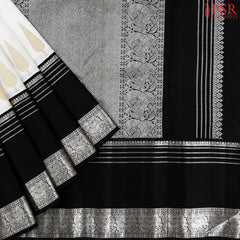 White Kanchipuram Silk Saree