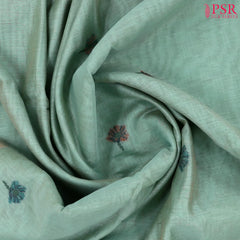 Turquoise Blue Ghicha Cotton Saree
