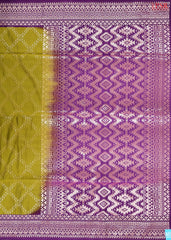 Dark Olive Yellow Soft Art Silk Saree
