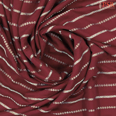 Maroon Semi Binny Silk Saree