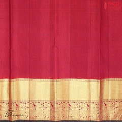 Yellow Kanchipuram Silk Saree