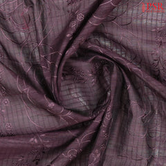Dark Mauve Purple Semi Dupion Saree