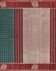 Bottle Green Kanchipuram Silk Saree